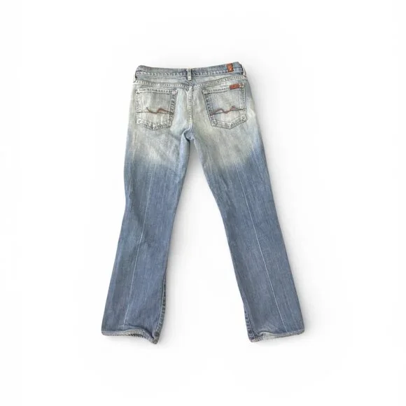 7 For All Mankind Low Rise Bootcut Jeans- 29- Medium  Blue Wash- Y2K - Picture 2 of 12